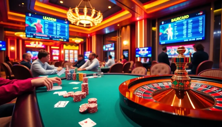 Players thrillingly wager at the u888 poker table, showcasing vibrant chips and cards.