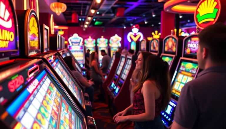 Gagnez avec des machines à sous en ligne argent réel dans un casino vibrant.