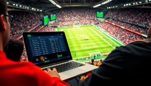 Visuel captivant de paris sportifs en direct sur un site de paris sportifs avec des cotes affichées.